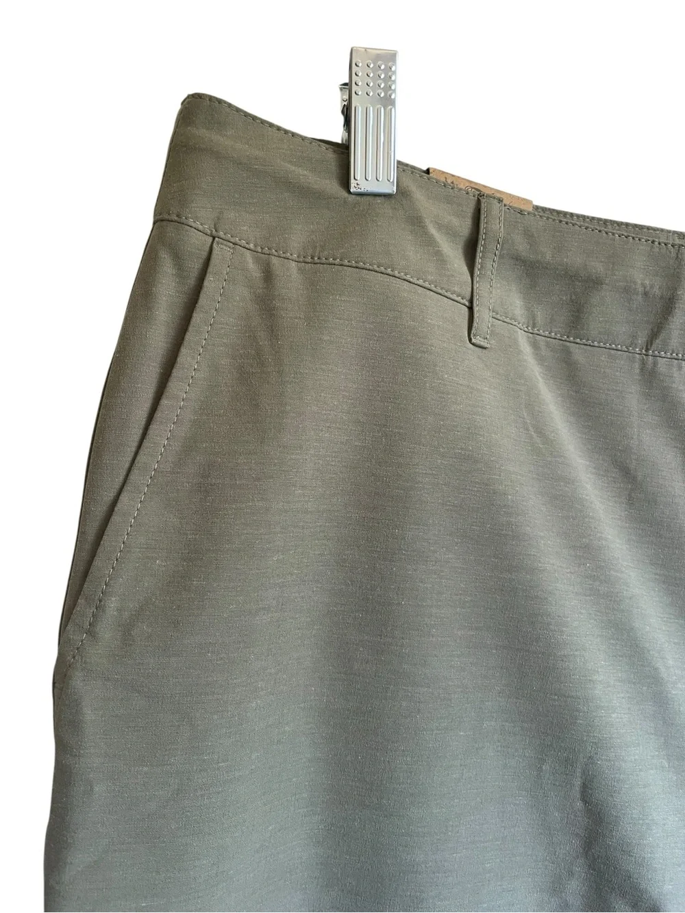 Faherty All Day Men's Olive Utility Flat-Front Shorts NWT